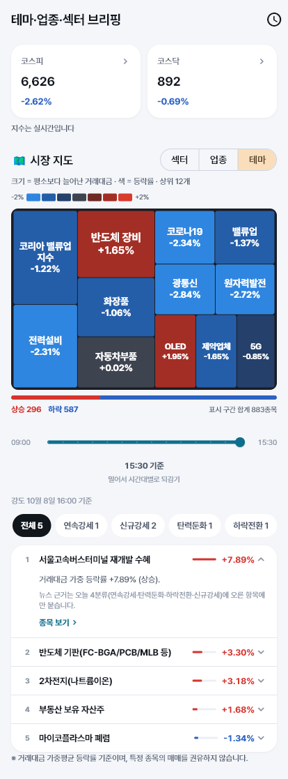 테마 화면
